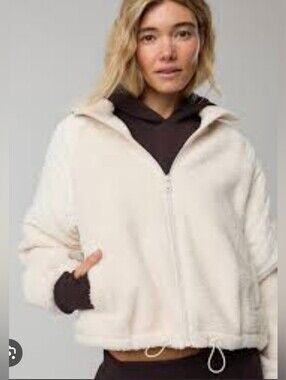 Offline By Aerie Fluff Love Cozy Teddy Full Zip Jacket Large